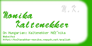 monika kaltenekker business card